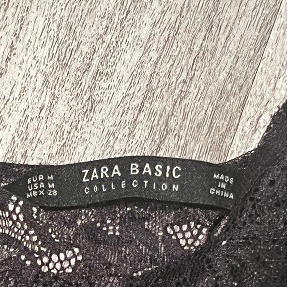 Zara black lace and tule mini dress - Picture 10 of 15